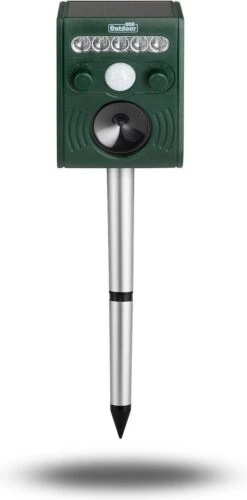 909 Outdoor - Ultrasone Dierenverjager - 4x AA-Alkalinebatterijen - 13,6 X 7,5 X 13 Cm