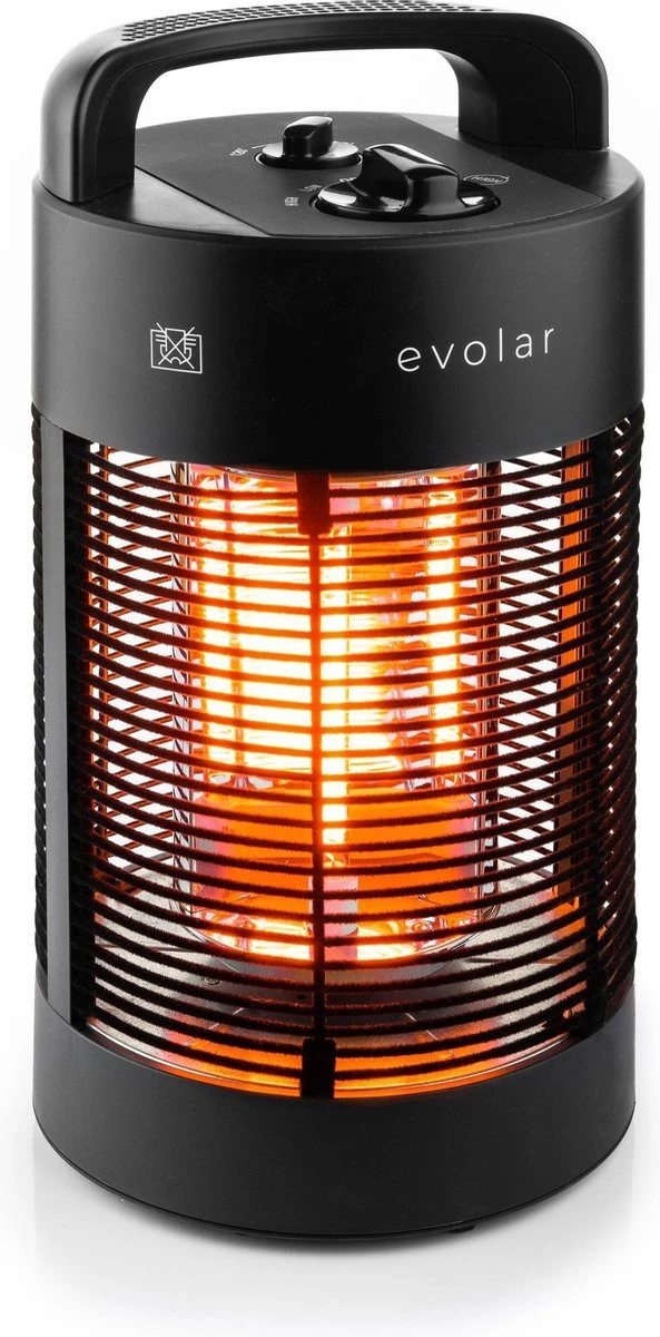 Evolar EVO-HD35 Elektrische Terrasverwarmer 350/700W Zwenkbaar 360º