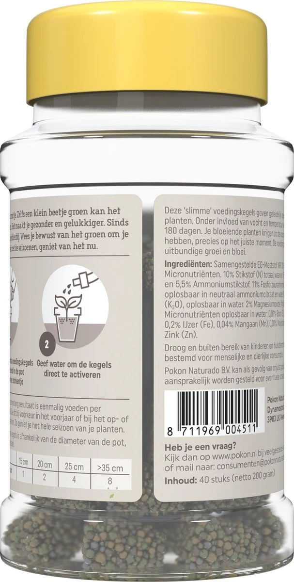 Pokon Voedingskegels Voor Terras- & Balkonplanten - 40 Stuks - 180 Dagen Voeding - Plantenvoeding - Afbeelding 3