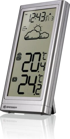 Bresser Weerstation - Meteo Temp - Zilver - Draadloos - Voor Binnen & Buiten
