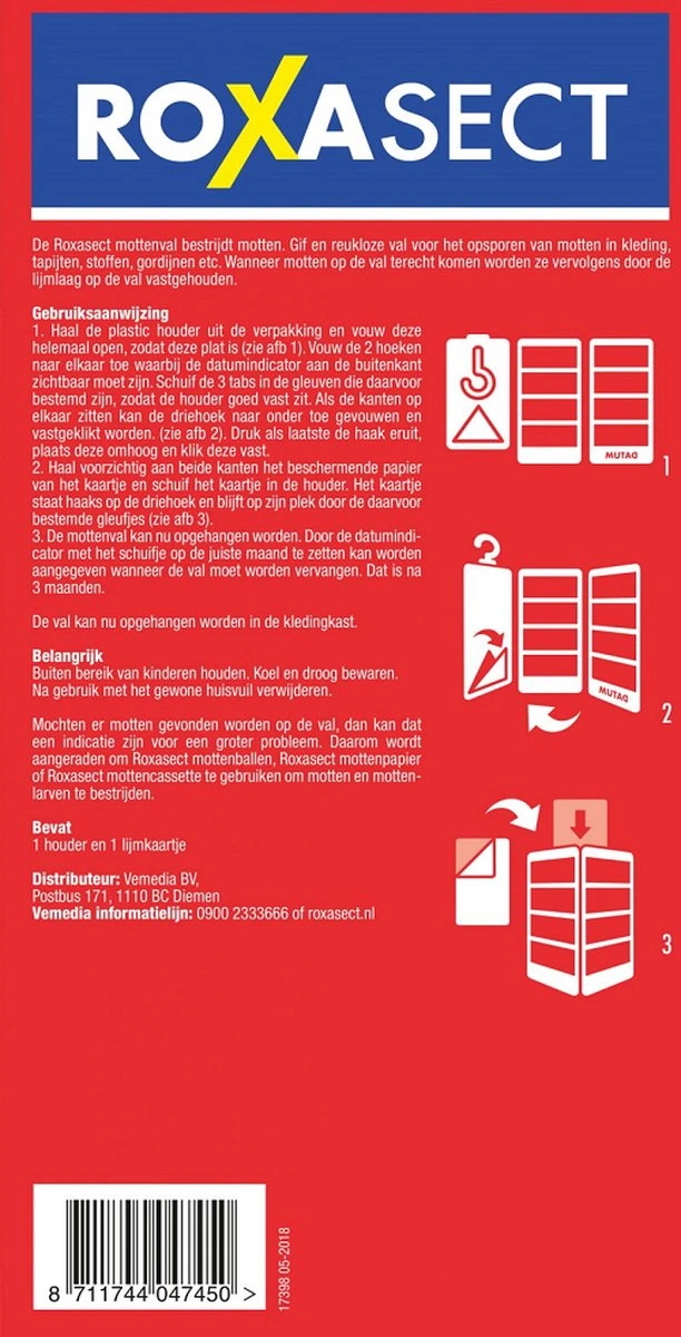 Roxasect Mottenval Pouch - Mottenbestrijding - Ongedierteval - 1 Stuks - Afbeelding 3