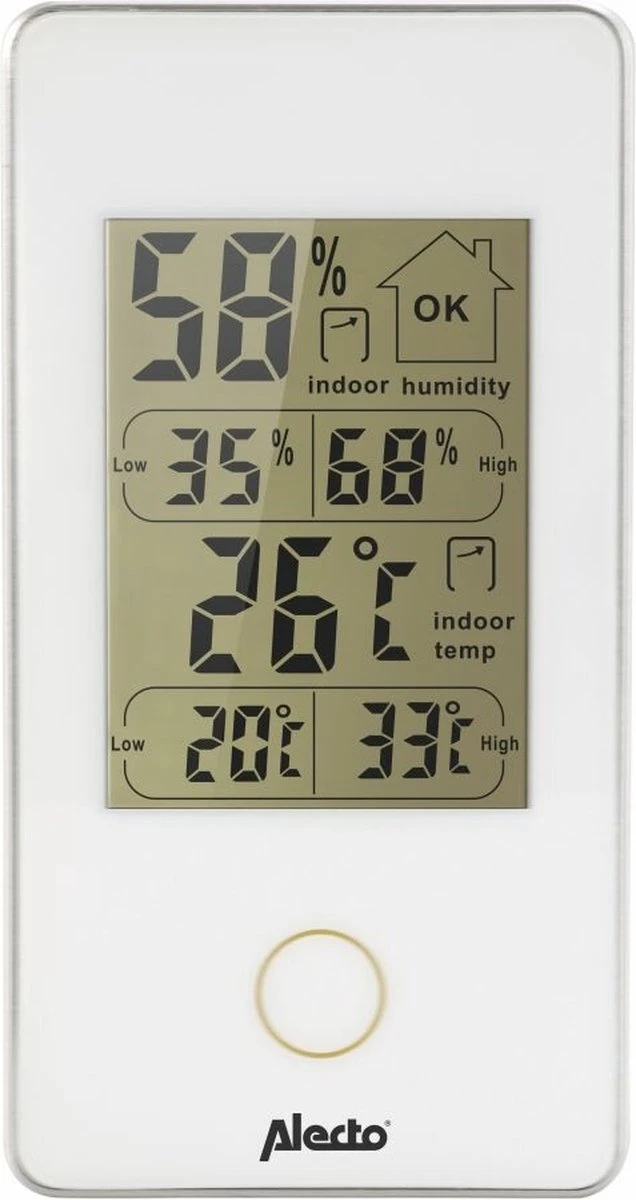 Alecto WS-75 - Digitale Binnenthermometer - Wit - Afbeelding 8