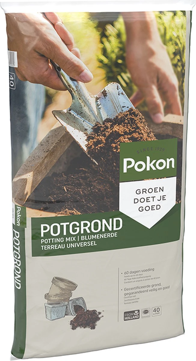 Pokon Universele Potgrond - 40l - Voor Binnen En Buiten - 60 Dagen Voeding - Potgrond Universeel - Afbeelding 3