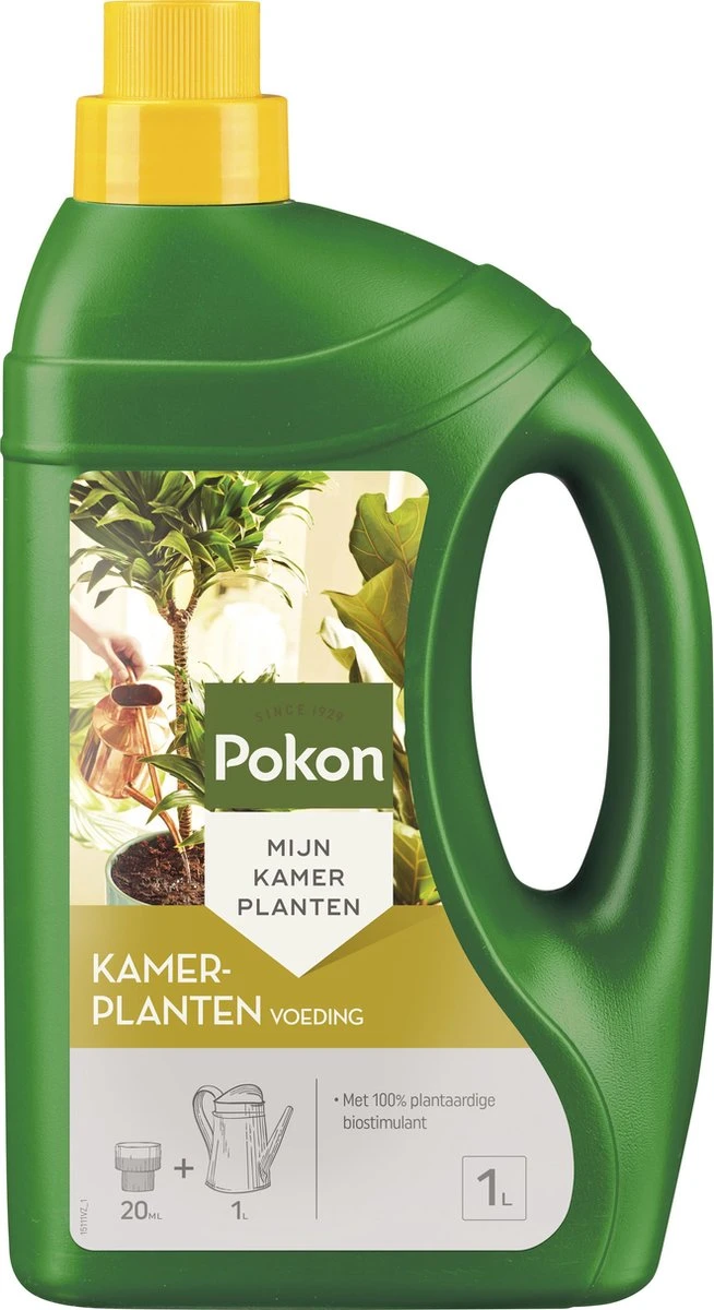 Pokon Kamerplanten Voeding - 1l - Plantenvoeding - 20ml Per 1L Water