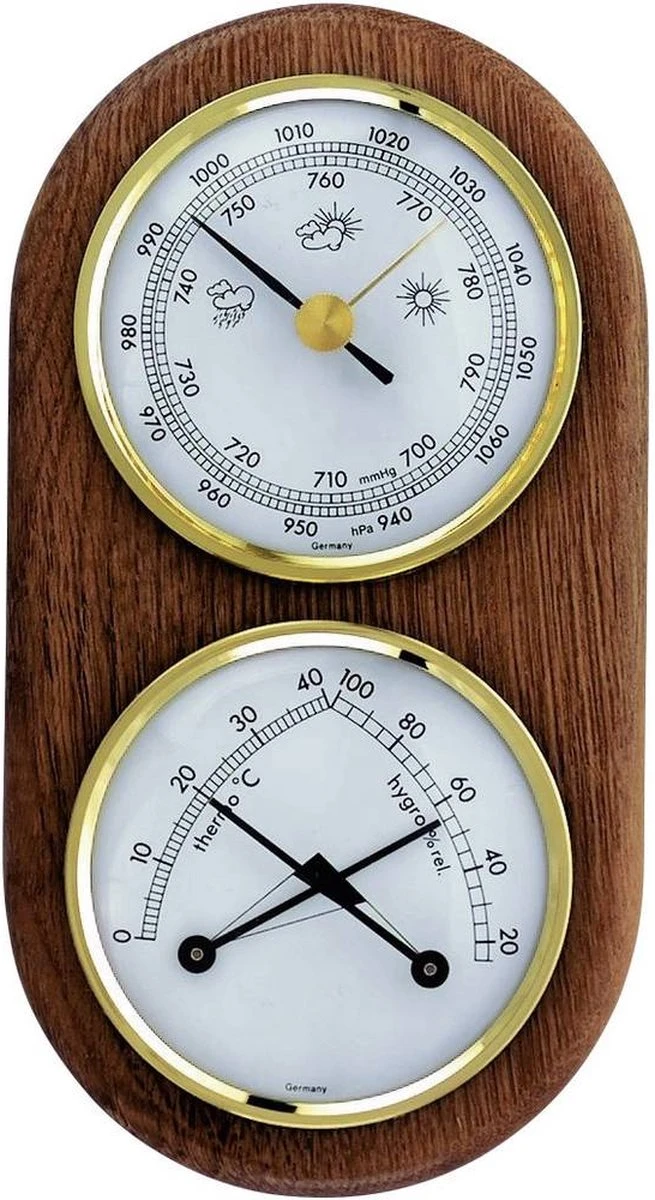 TFA Dostmann 20.1051 Analoog Weerstation Verwachting Voor 12 Tot 24 Uur