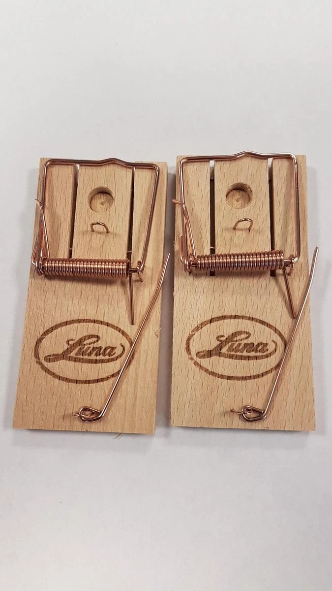 Luna Houten Muizenval - 4 Stuks - Afbeelding 2