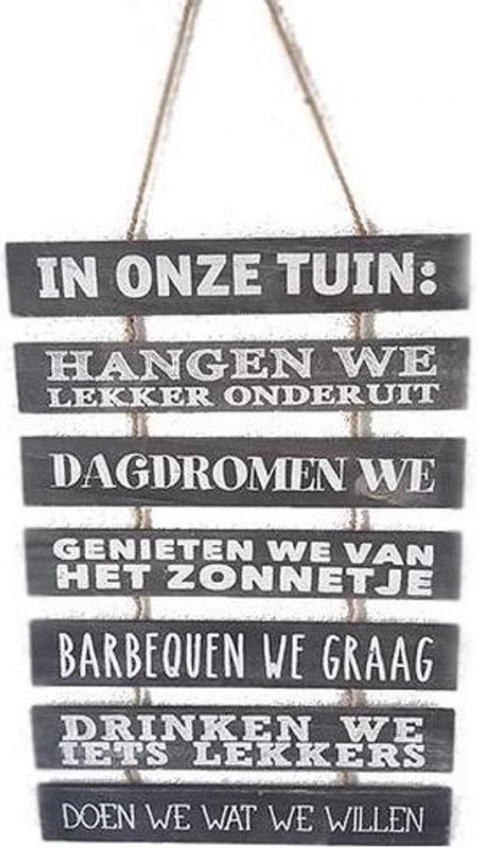 Tuinbord - In Onze Tuin - Tuindecoratie - Afbeelding 2