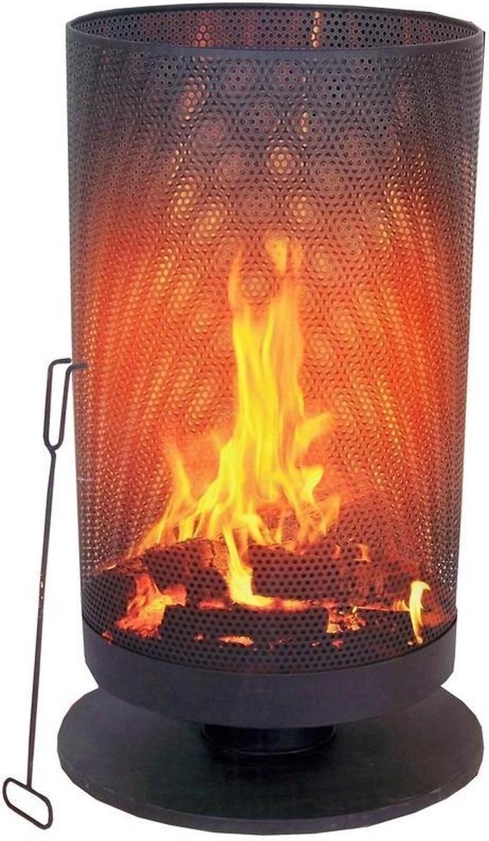 BBQ Collection Vuurkorf Op Voet - 72,5 Hoog - Ø 44,5 Cm - Inclusief Pook - Staal - Zwart - Afbeelding 10