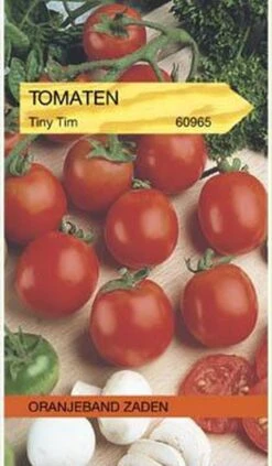Oranjebandzaden - Tomaten Tiny Tim Kers- Balkontomaten
