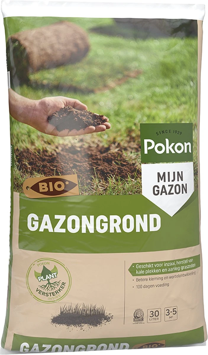 Pokon Bio Gazongrond - 30l - Biologische Bodemverbeteraar - 100 Dagen Voeding - Afbeelding 6