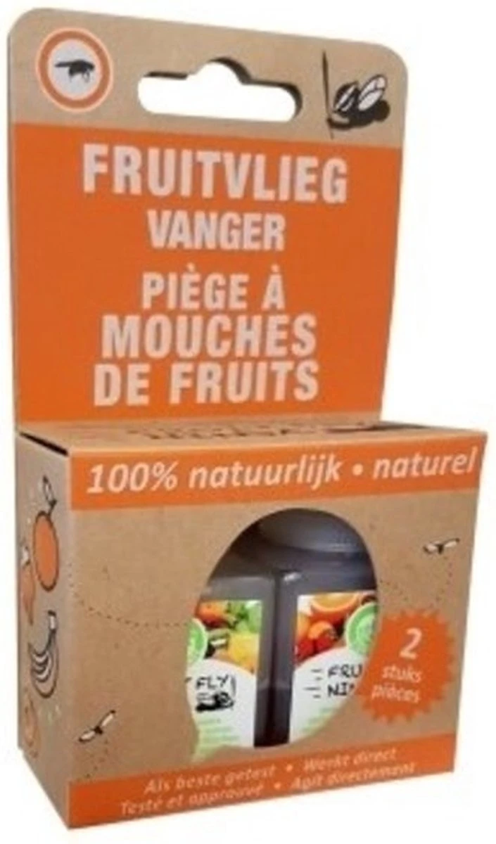 Super Ninja - Fruit Fly Ninja® - Fruitvliegjes Vanger - 100% Natuurlijk En Milieu Verantwoordelijk - 2 Pack - Afbeelding 12