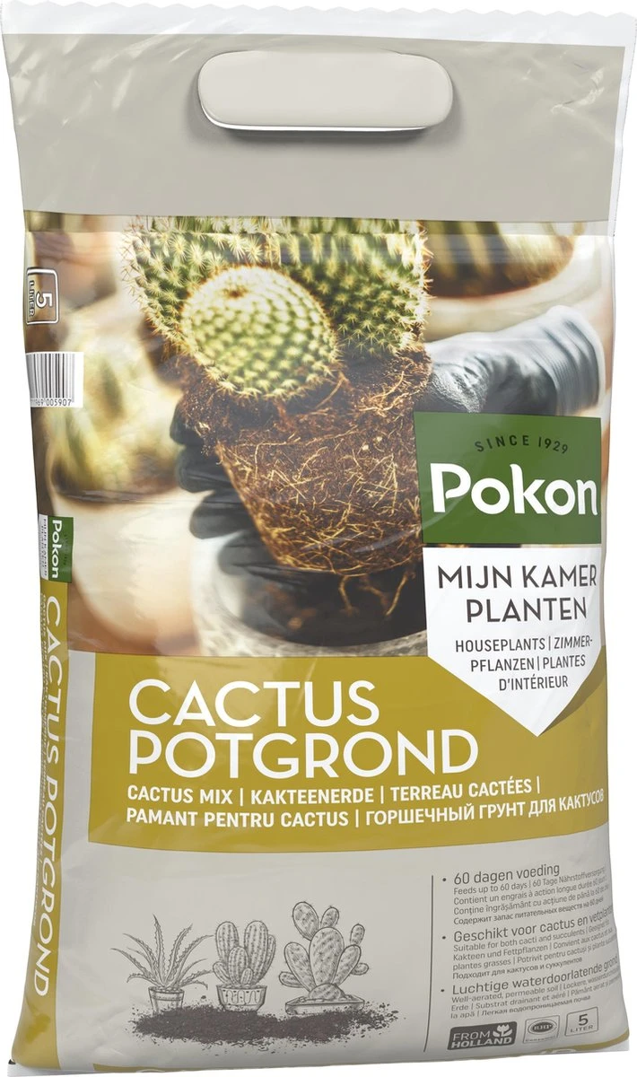 Pokon Cactus Potgrond - 5l - Potgrond (Cactus) - 60 Dagen Voeding - Afbeelding 2