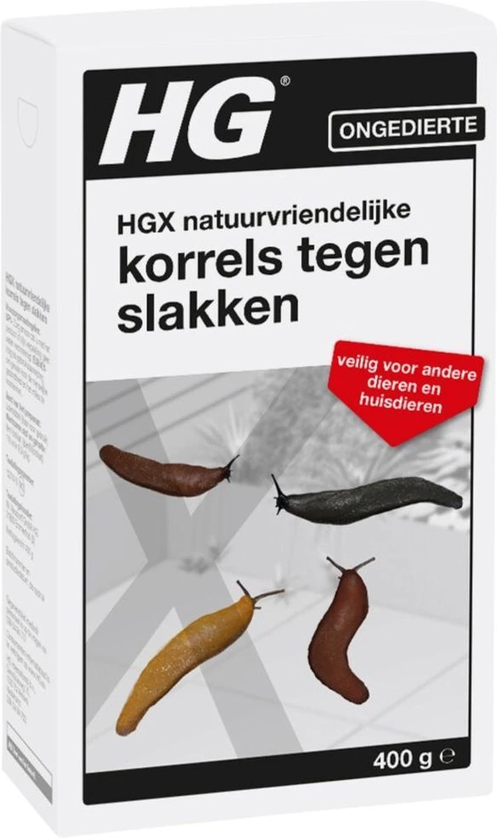 HGX Natuurvriendelijke Korrels Tegen Slakken - 12774N - 400gr - Doodt Slakken Direct - Veilig Voor Andere Dieren