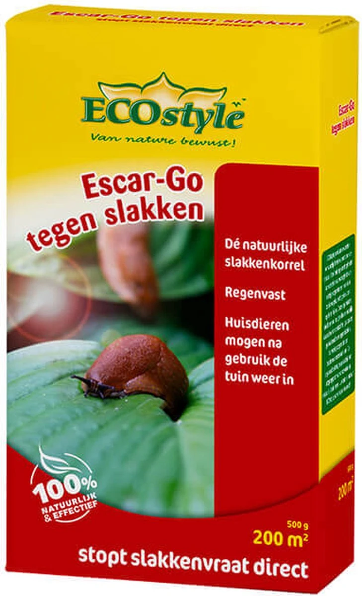 ECOstyle Escar-Go Bestrijdingsmiddel Tegen Slakken - Regenvaste Slakkenkorrels - Stopt Slakkenvraat Direct - 400 M² - 1 KG - Afbeelding 7