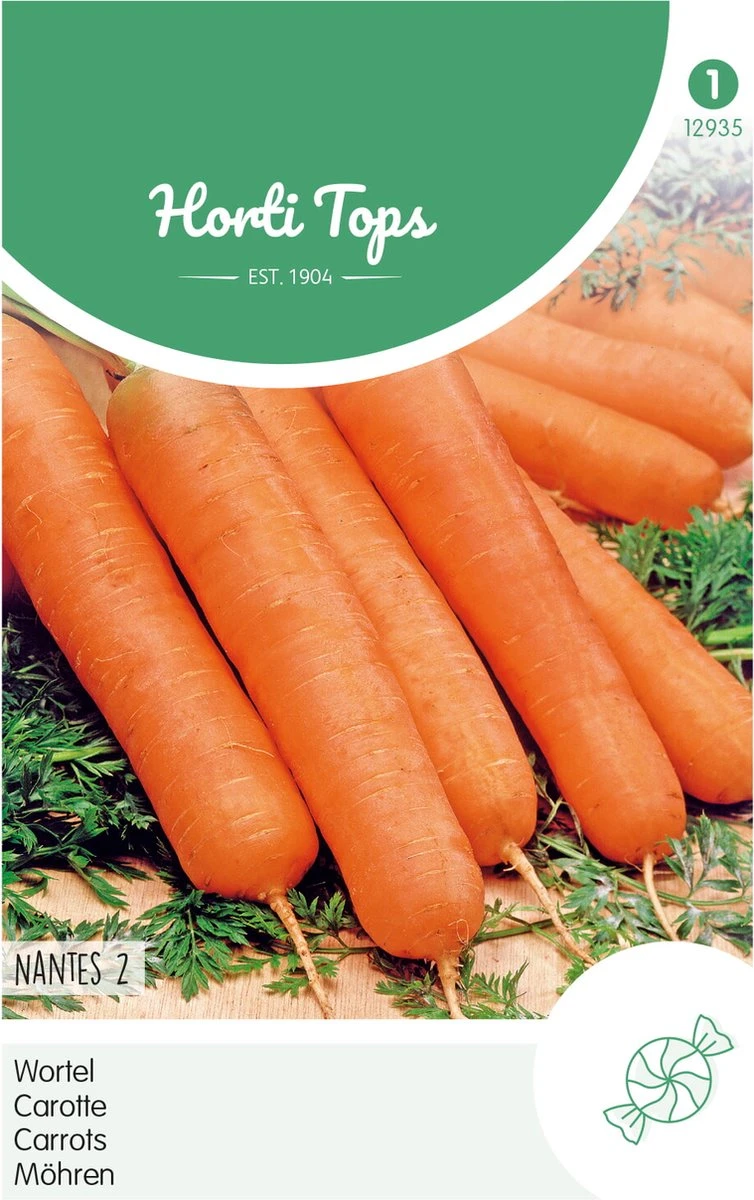 Hortitops Zaden - Wortelen Nantes - 2 Halflange