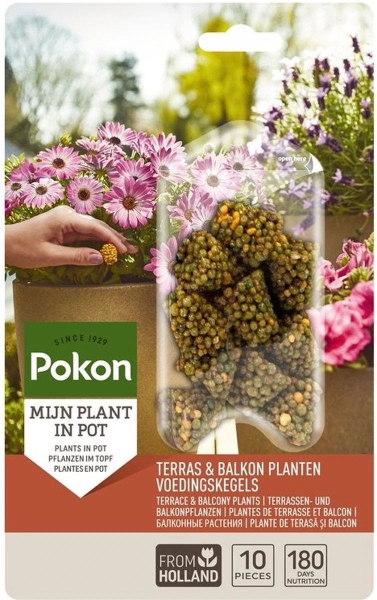 Pokon Voedingskegels Voor Terras- & Balkonplanten - 40 Stuks - 180 Dagen Voeding - Plantenvoeding - Afbeelding 8