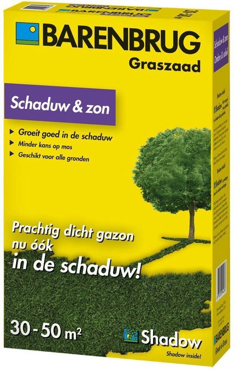 Barenbrug Schaduw & Zon Graszaad 1kg 30 Tot 50m² - Afbeelding 2