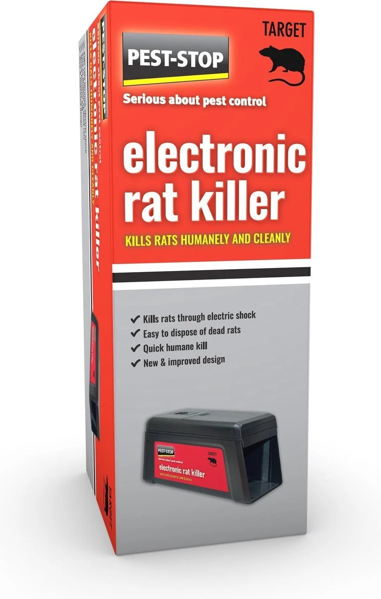 Pest-Stop - Elektrische Rattenval - Tegen Ratten En Muizen - Werkt Op Batterijen - Afbeelding 3