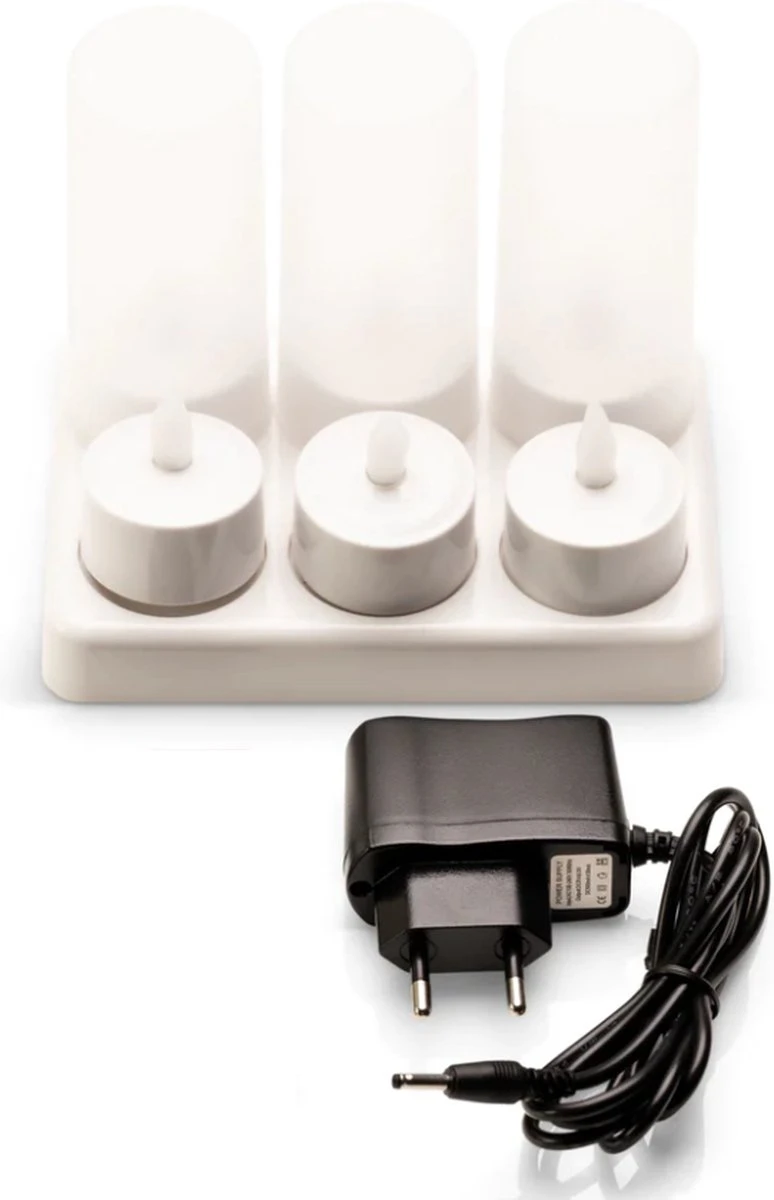 A.K.A. Led Kaarsen 6 Stuks - Oplaadbare Waxinelichtjes Kaars - Kerst Theelichtjes Oplaadbaar - Led Strip - Sfeerverlichting Kerst Decoratie - Afbeelding 3