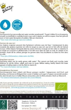 Buzzy® Organic Sprouting Taugé (BIO)