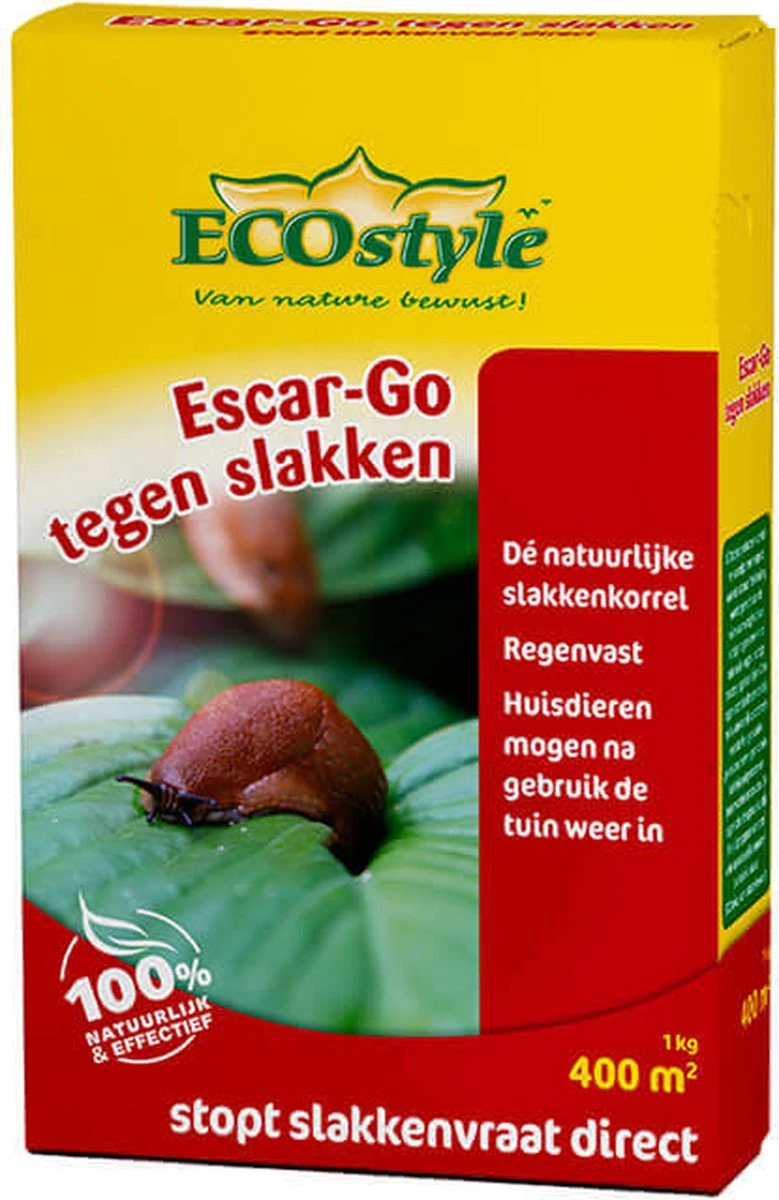 ECOstyle Escar-Go Bestrijdingsmiddel Tegen Slakken - Regenvaste Slakkenkorrels - Stopt Slakkenvraat Direct - 80 M² - 200 GR - Afbeelding 6