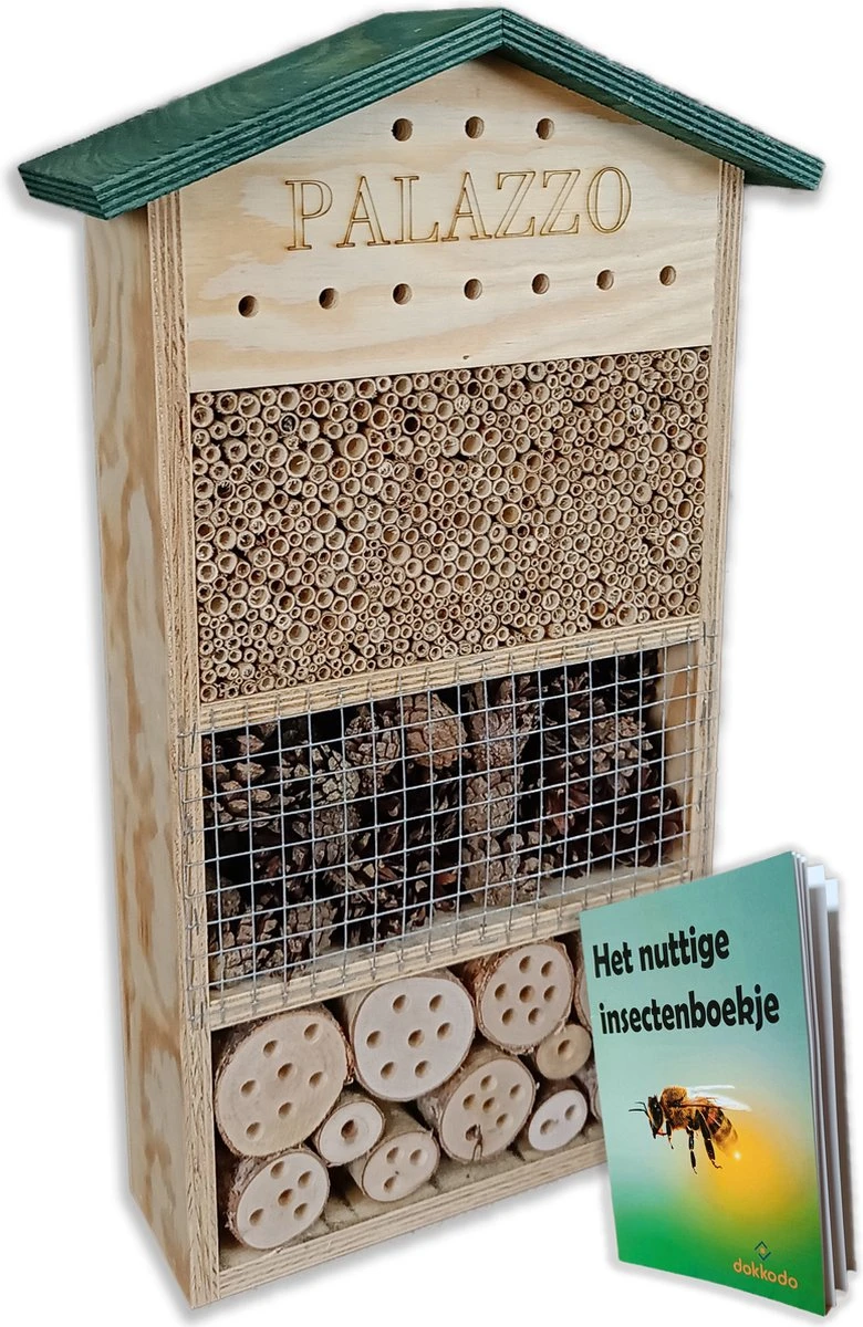 Dokkodo - Insectenhotel Palazzo - Incl. Handig Boekje - Stijlvol En Robuust Bijenhotel