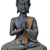 Boeddha (namaste) Antieke Finish Thailand - 15x10x23 - 380 - Polyresin