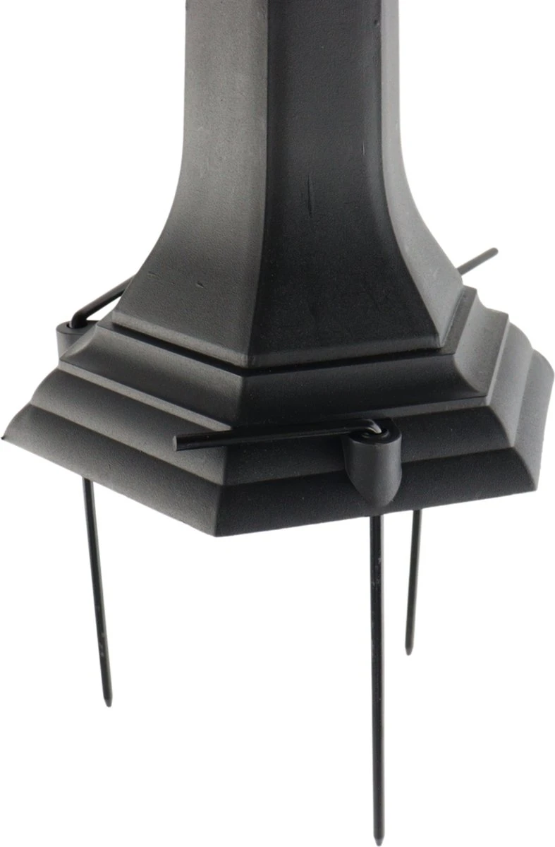 Orange85 Lantaarn - Solar LED - Zwart - Tuin - 83 Cm - Zonne Energie - Afbeelding 3