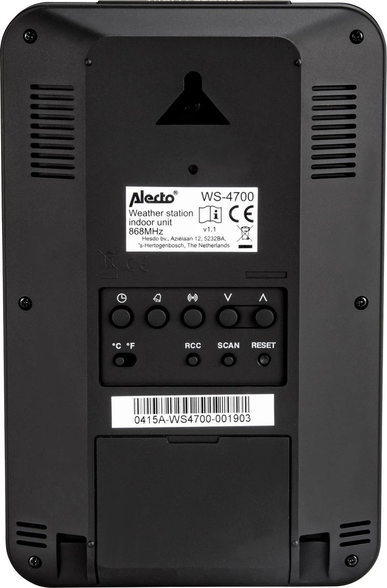 Alecto WS-4700 - Professioneel Weerstation Met Draadloze Buitensensor - 6-in-1 - Afbeelding 15