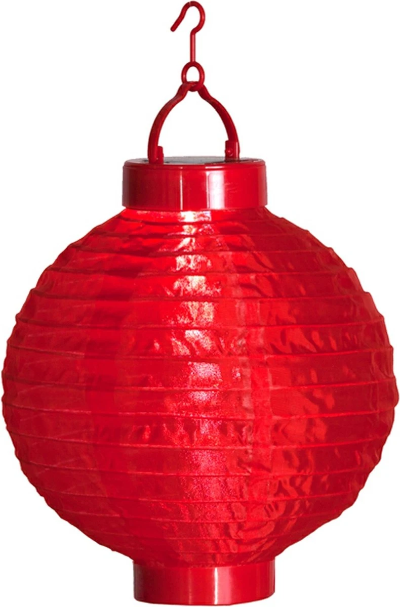 LED Solar - Tuin Lampion - Chinese Lampion - Feestballonnen - Solar Lantaarn - Ø 20 Cm Nylon - 6 Stuks - Afbeelding 6