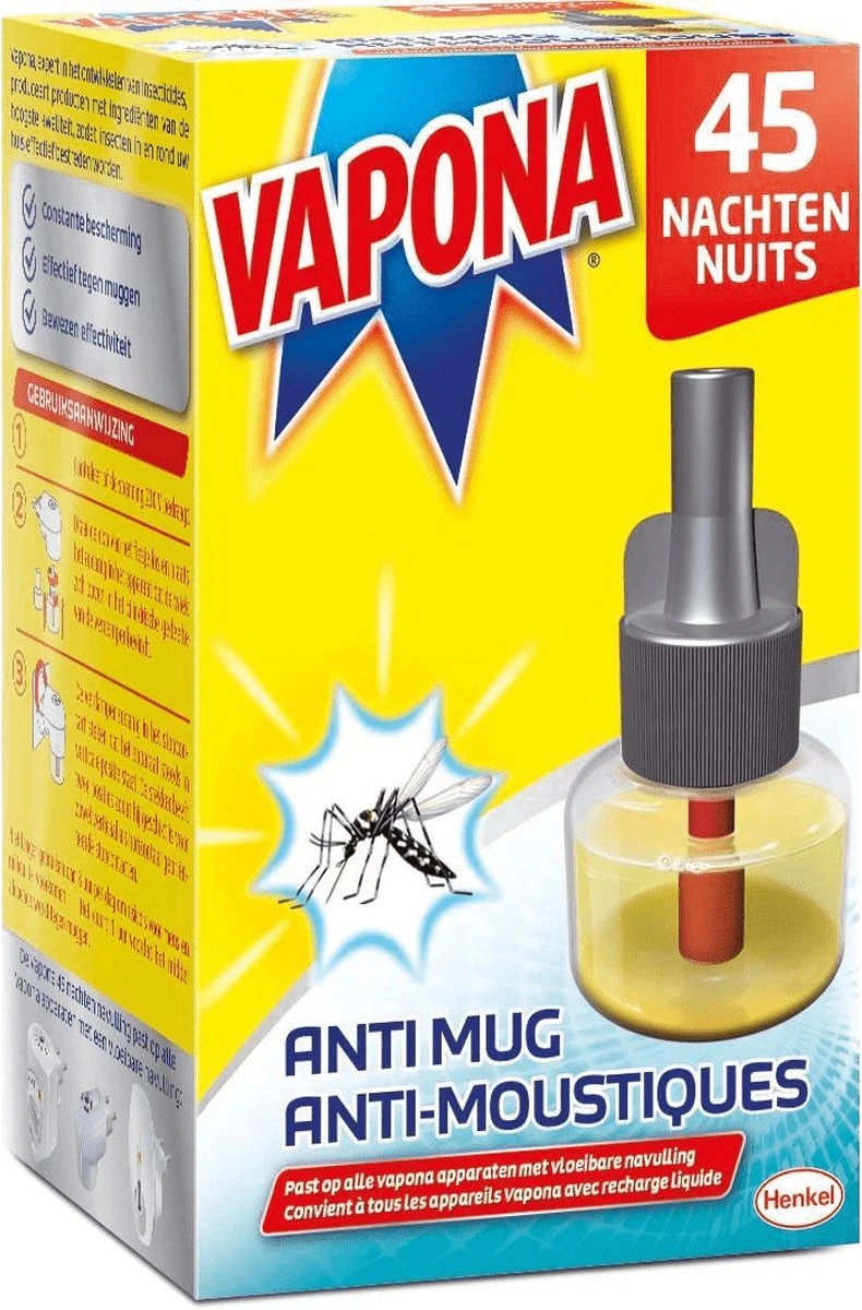 Vapona Anti Muggenstekker Navulling - Insectenbestrijding - 45 Nachten - Afbeelding 8