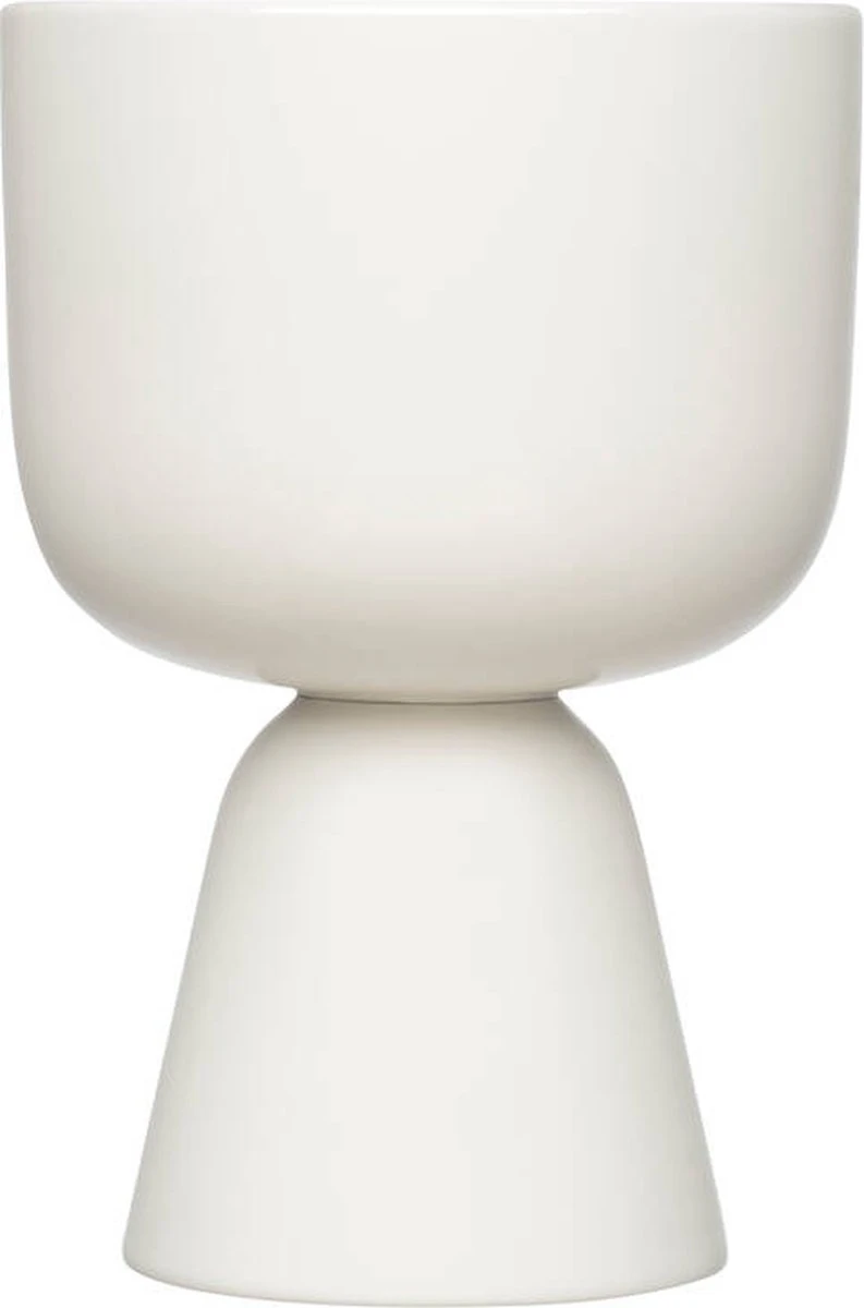 Iittala Nappula - Bloempot - Bloempotten Voor Binnen En Buiten - Plantenpotten - Wit - 230 X 155 Mm - 1 Stuk