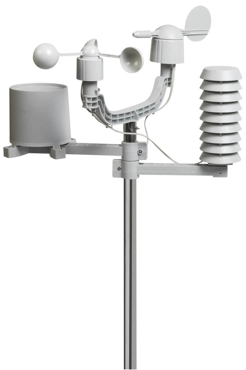 Cresta Care DTX690 Professioneel Radiogestuurd Weerstation Voor Binnen En Buiten Met Weergave Van Temperatuur, Wind En Neerslag - Afbeelding 3