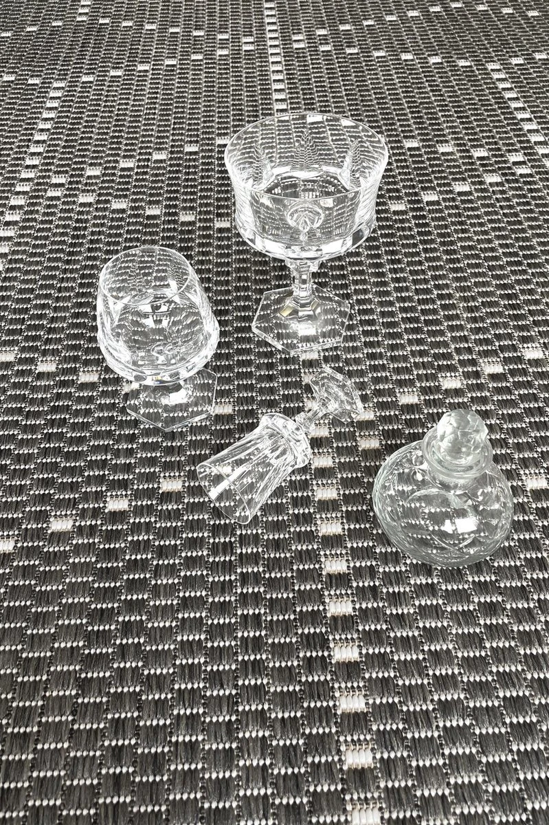 Vloerkleed POGO EC2002 Antraciet - Platgewoven Voor BINNEN & BUITEN - 80cm X 140cm - Afbeelding 3