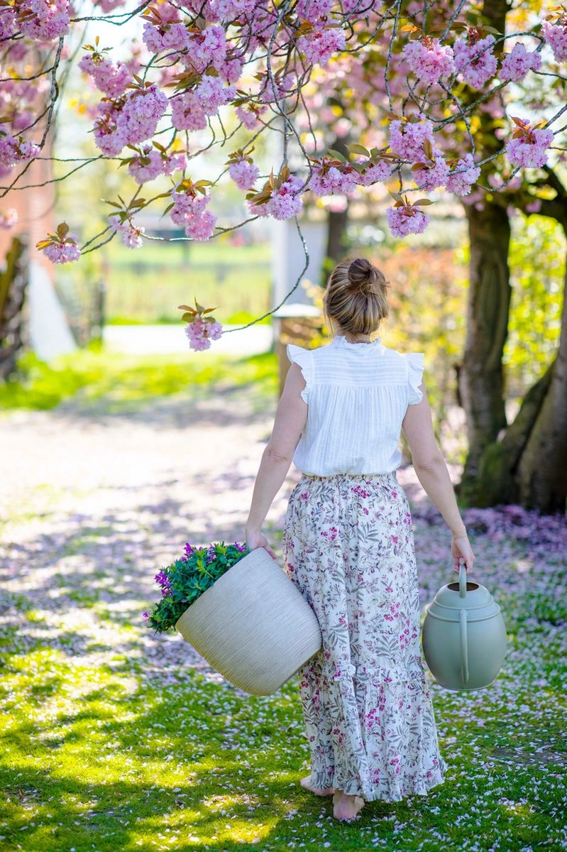 Capi Europe - Bloempot Bol Waste Rib NL - 35x34 - Terrazzo Beige - Voor Binnen En Buiten - KTBR932 - Afbeelding 3