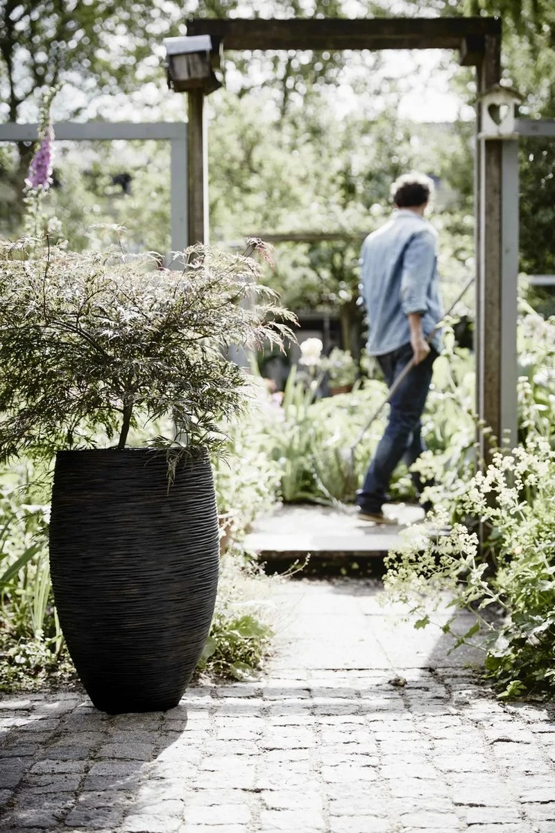 Capi Europe - Vaas Elegant Deluxe Rib NL - 40x60 - Zwart - Voor Binnen En Buiten - KBLR1131 - Afbeelding 20