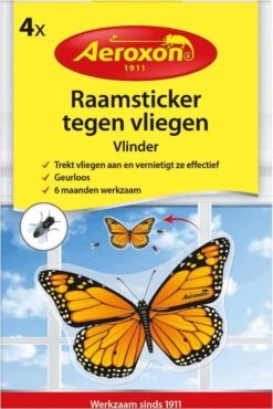 Aeroxon Raamsticker Tegen Vliegen 4 Stuks