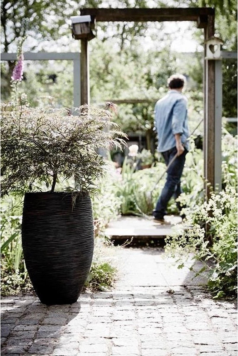 Capi Europe - Vaas Elegant Deluxe Rib NL - 56x84 - Zwart - Voor Binnen En Buiten - KBLR1132 - Afbeelding 6