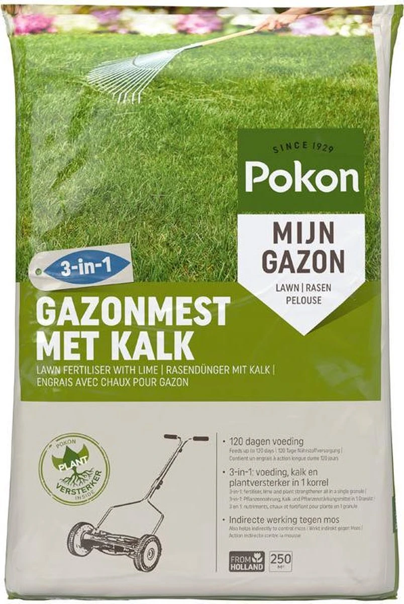 Pokon Gazonmest Met Kalk - 5kg - Mest - Geschikt Voor 75m² - 120 Dagen Voeding - Afbeelding 8