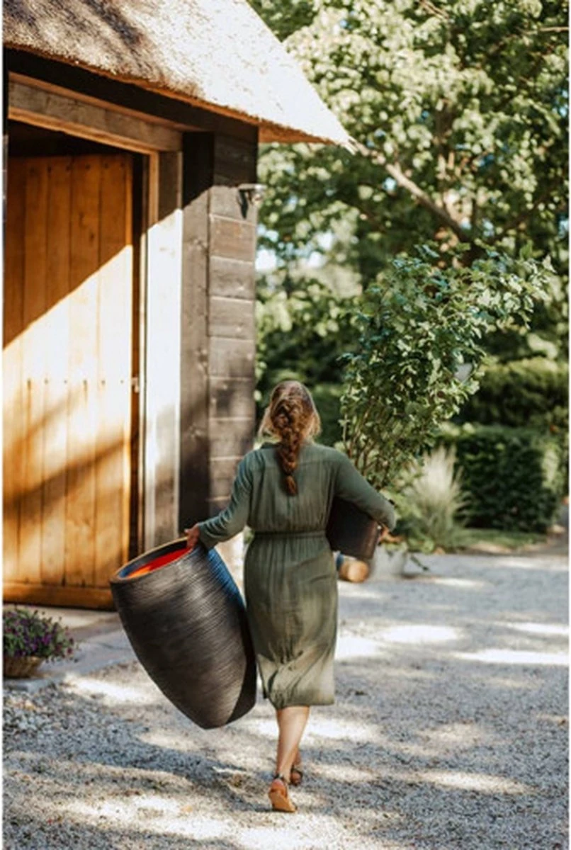 Capi Europe - Vaas Elegant Deluxe Rib NL - 45x72 - Zwart - Voor Binnen En Buiten - KBLR1138 - Afbeelding 7