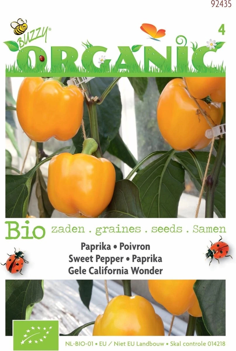 Organic Paprika Yellow California Wonder (BIO) - Inh.: 0,25 Gram - Afbeelding 3