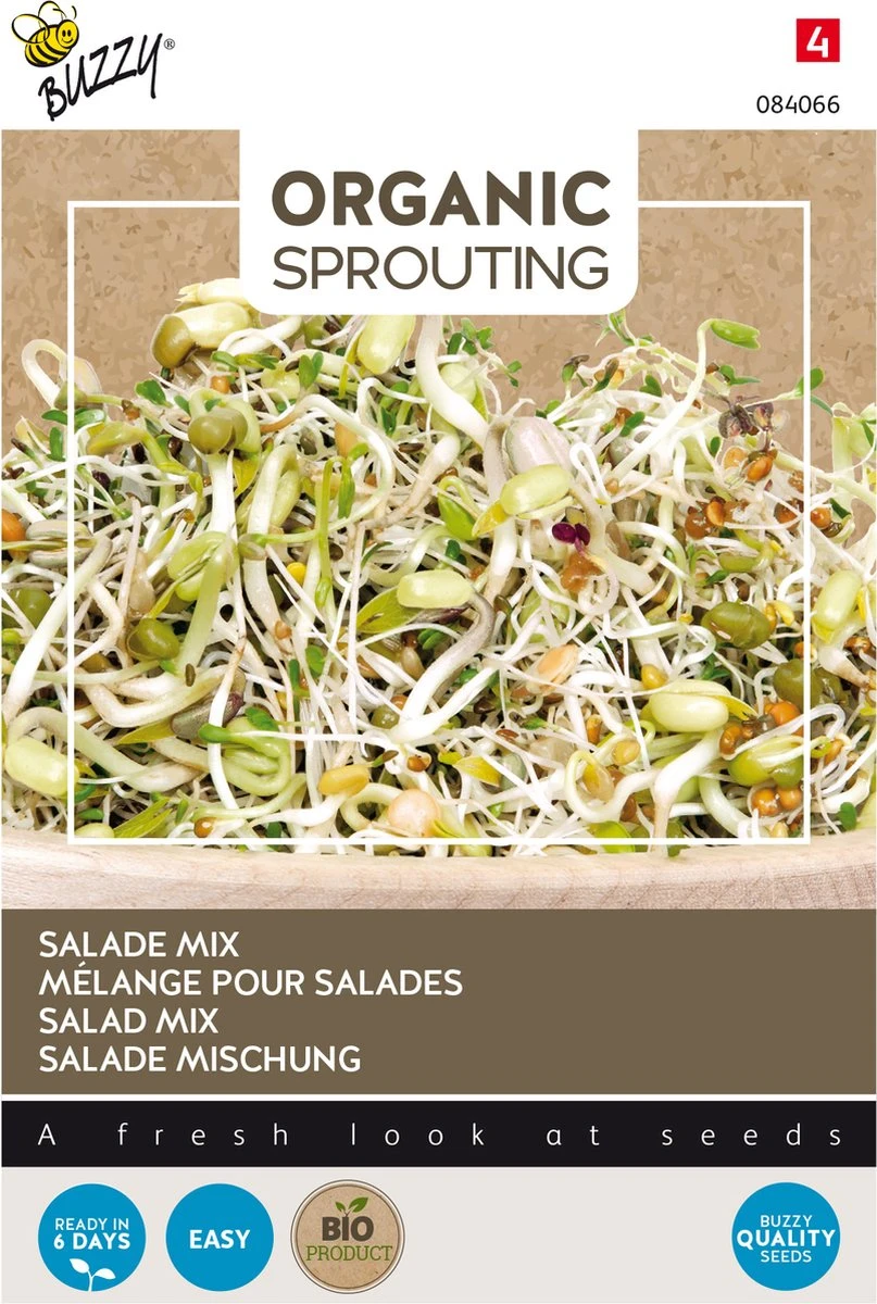 Buzzy® Organic Sprouting Salademengsel (BIO) - Afbeelding 2