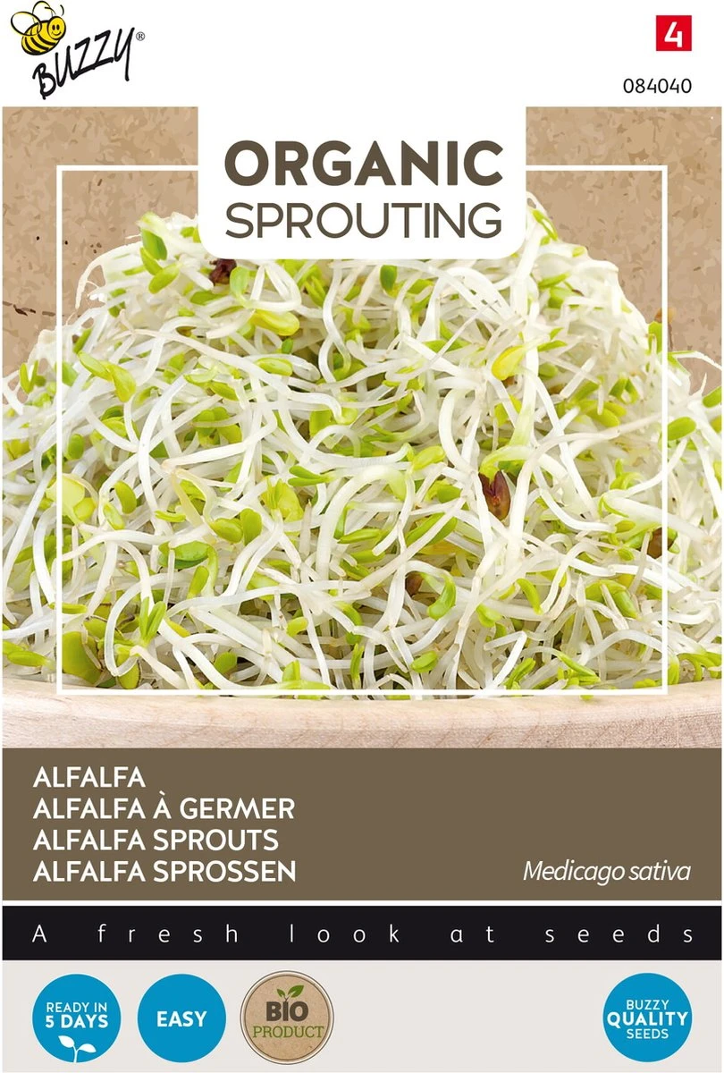 Buzzy® Organic Sprouting Alfalfa (BIO) - Afbeelding 2