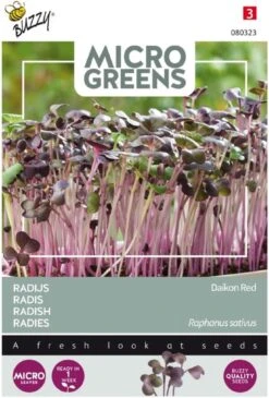Buzzy® Microgreens, Radijs Rode Daikon