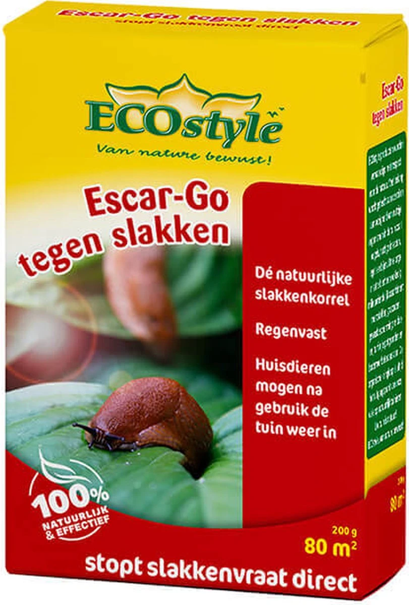 ECOstyle Escar-Go Bestrijdingsmiddel Tegen Slakken - Regenvaste Slakkenkorrels - Stopt Slakkenvraat Direct - 400 M² - 1 KG - Afbeelding 9