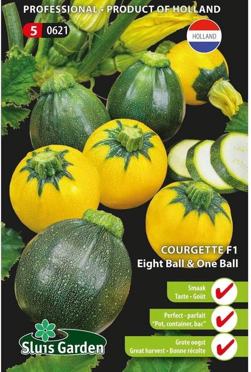 Sluis Garden - Courgette Eight & One Ball F1