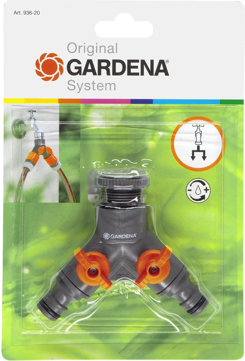 GARDENA 2-weg Ventiel 26,5 Mm (G 3/4"), 21 Mm (G 1/2") - Afbeelding 4