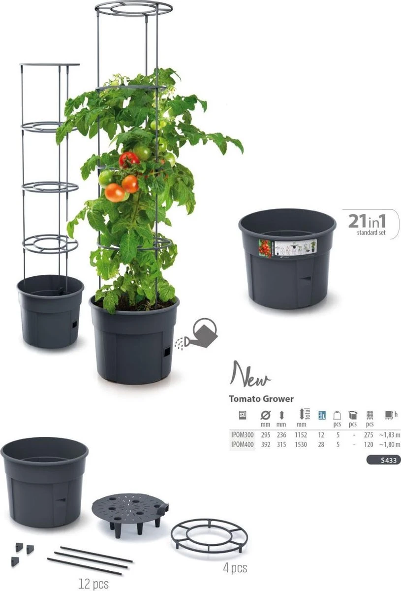 TOMATENPOT VOOR HET KWEKEN VAN TOMATEN PROSPERPLAST 28L - Afbeelding 6