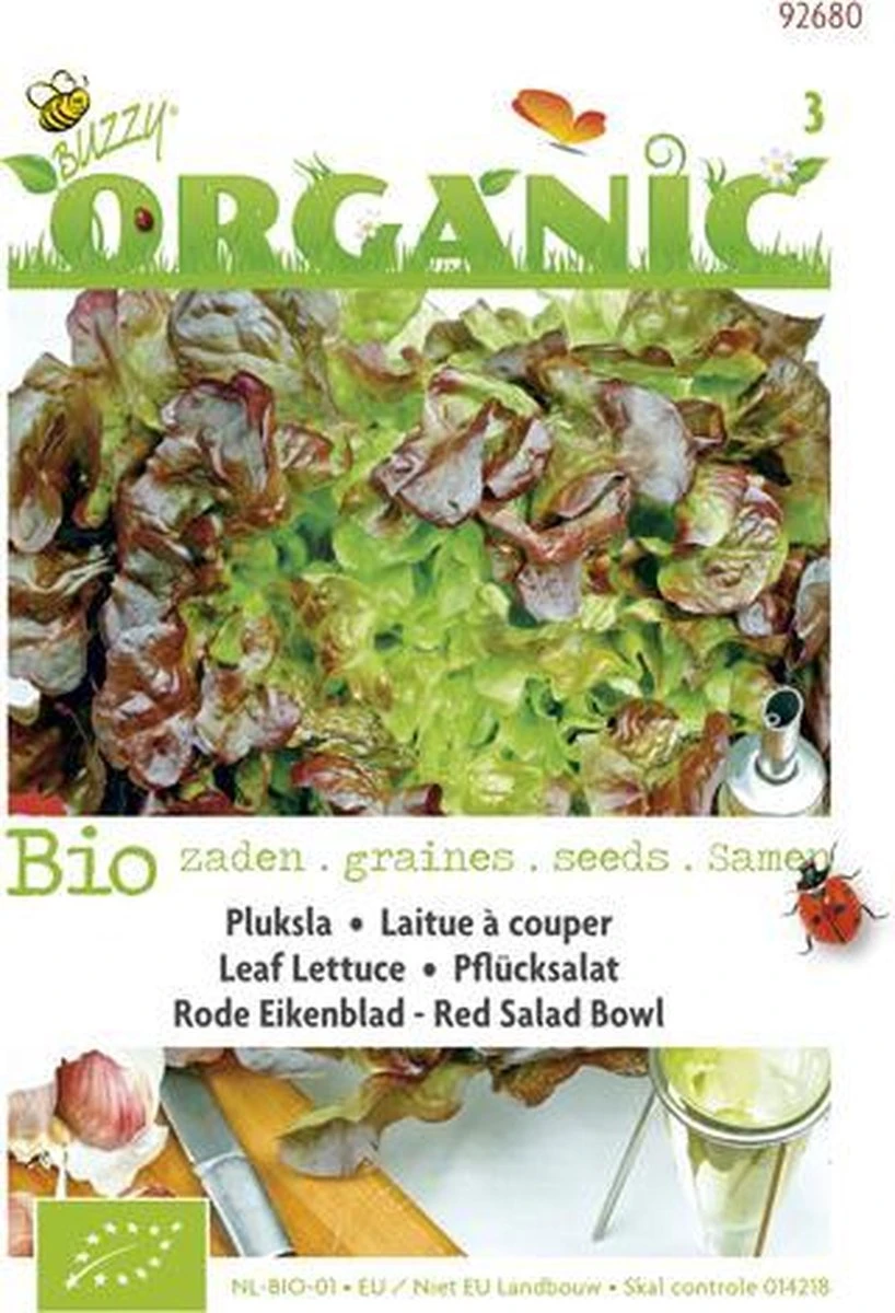 Buzzy® Organic Pluksla Red Salad Bowl (BIO) - Afbeelding 3