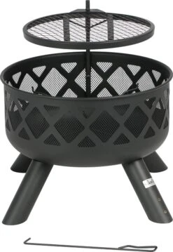 Bali Outdoors BBQ Vuurgrill -Vuurschaal - 61.8cm - Tuinhaard - Houtskool BBQ Grill